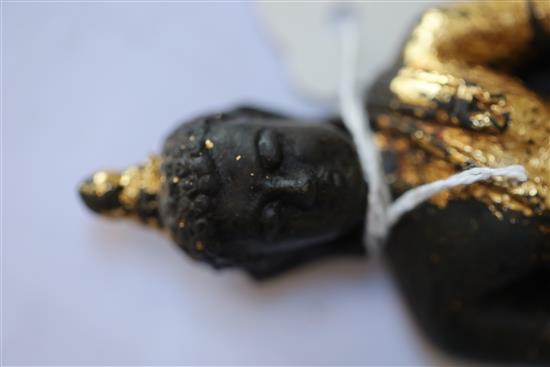 A small Chinese gilt bronze Buddha, height 10cm